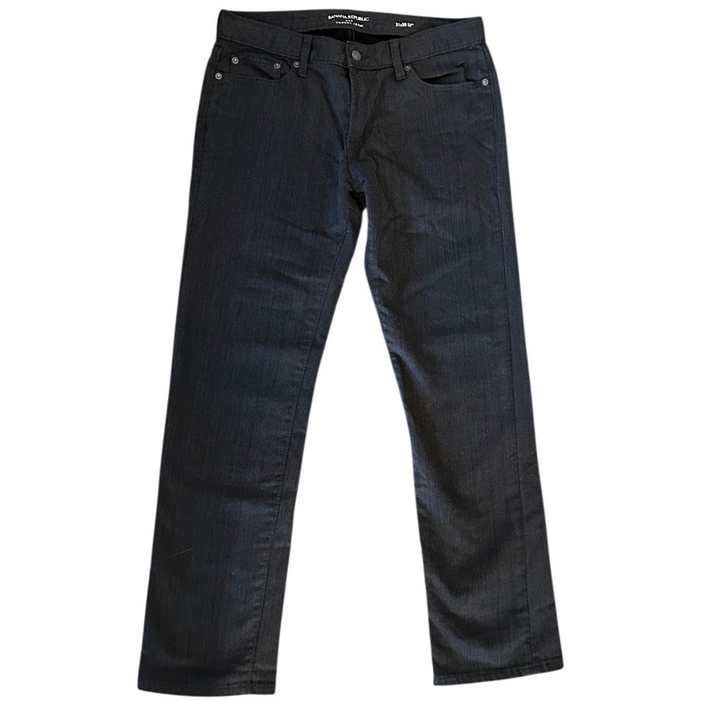 Banana Republic Travel Jean Slim Fit Dark Gray‎ Denim Pants Mens 31x30